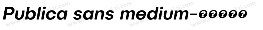 Publica sans medium字体转换